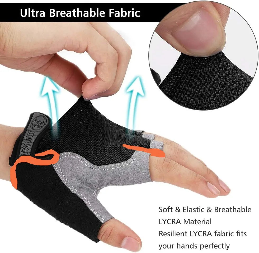 Anti-Slip Half Finger Cycling Gloves