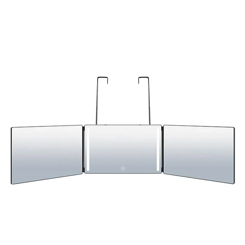 LED 3-Way Trifold Haircut Mirror