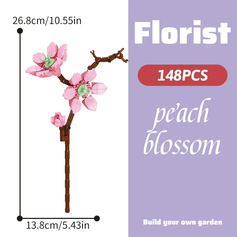 DIY Flower Building Block Bouquet