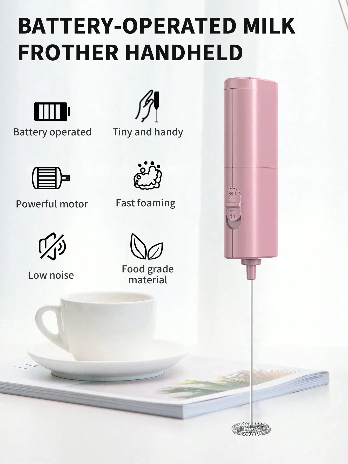 CLITON Handheld Electric Milk Frother