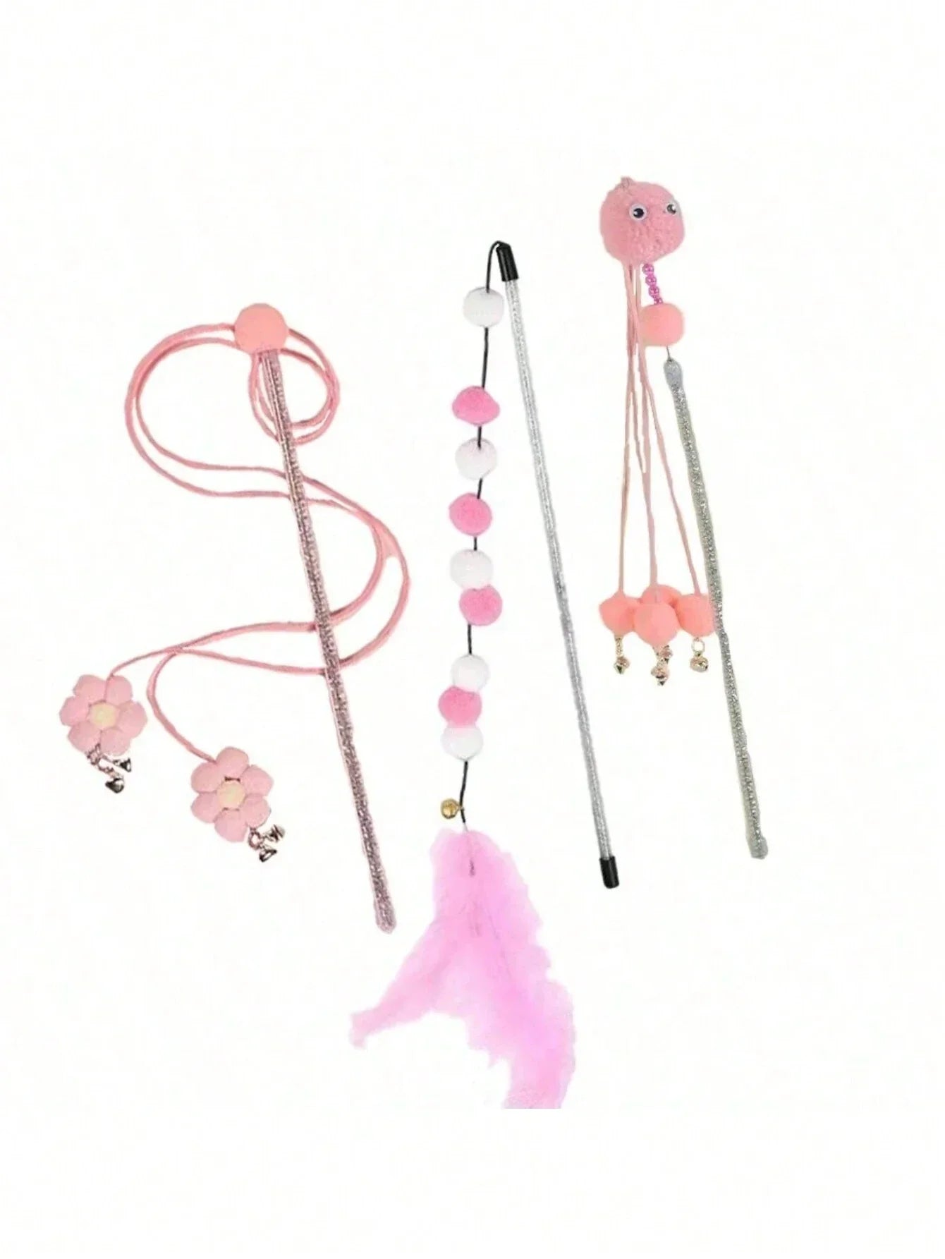PETSIN Cat Teaser Wand Set