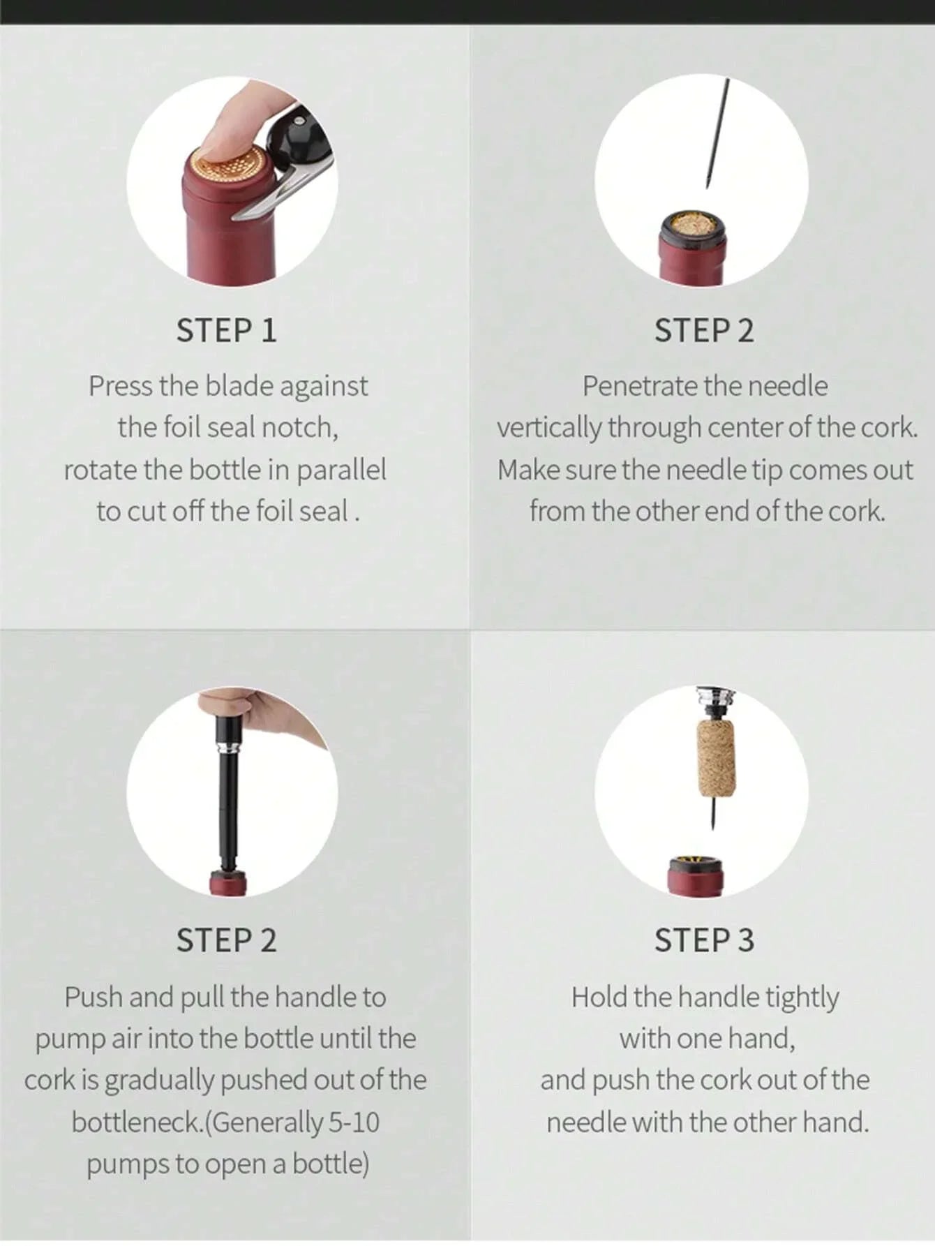 CLITON Air Pressure Wine Opener