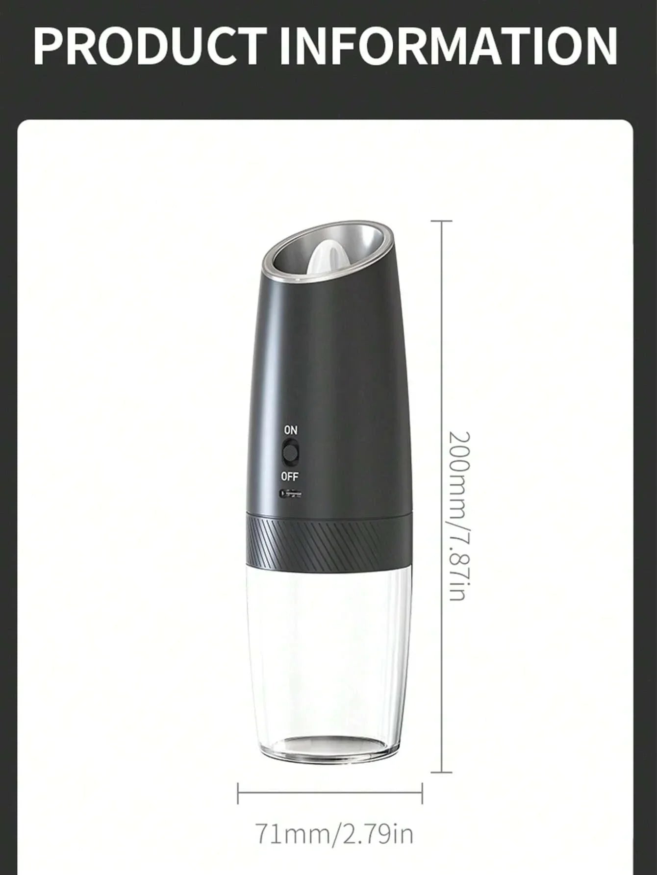 CLITON Electric Salt Pepper Grinder