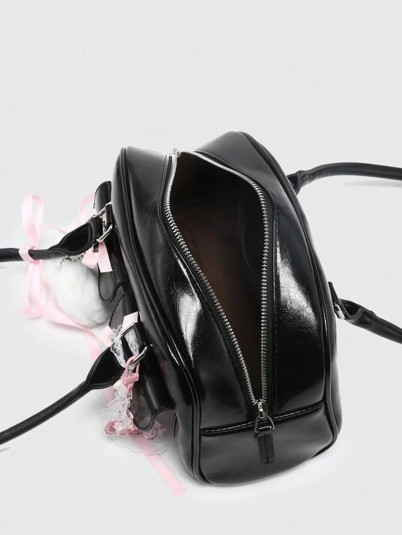 ROMWE Kawaii Plaid Bow Bag