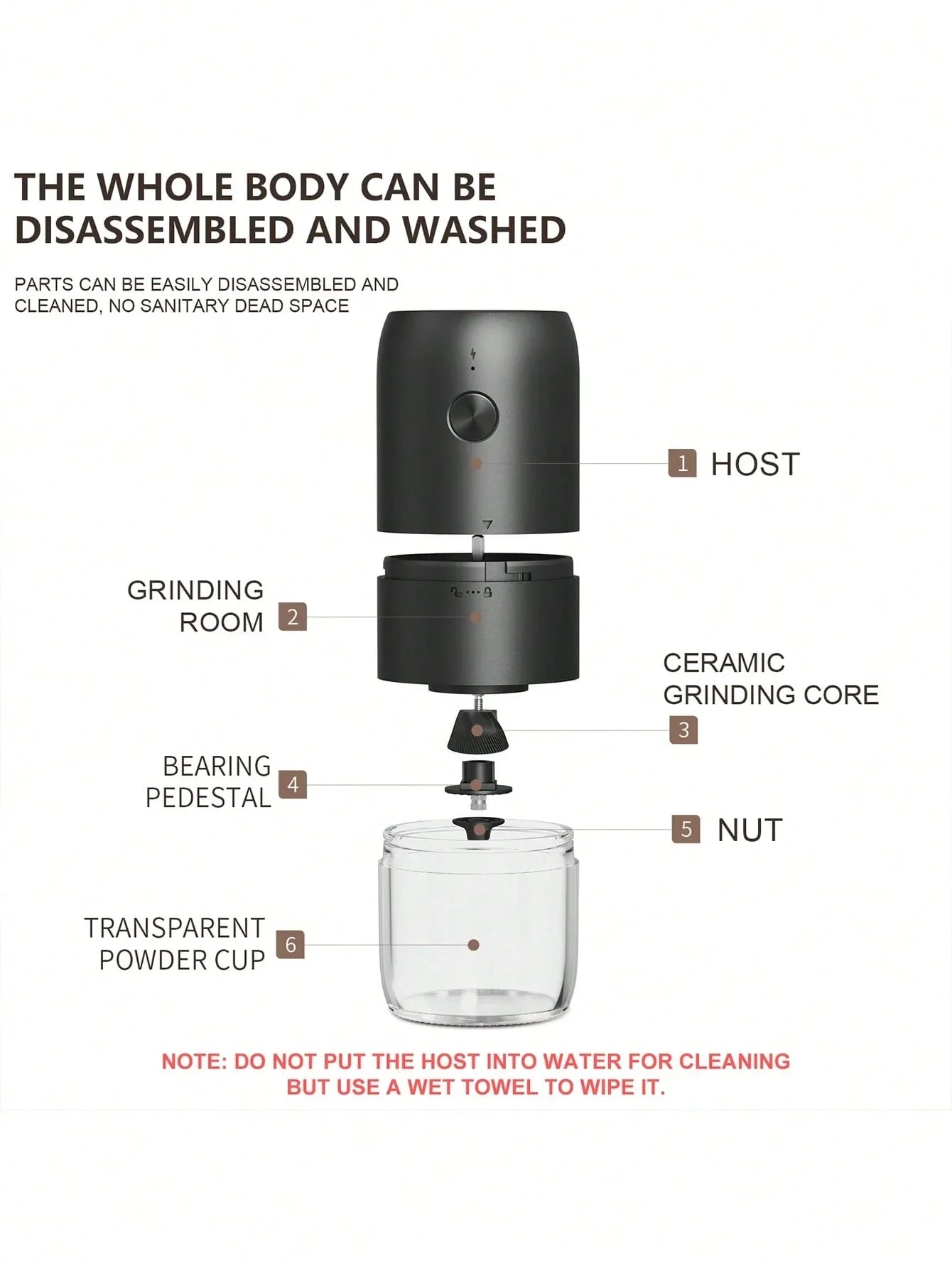 CLITON Electric Burr Coffee Grinder