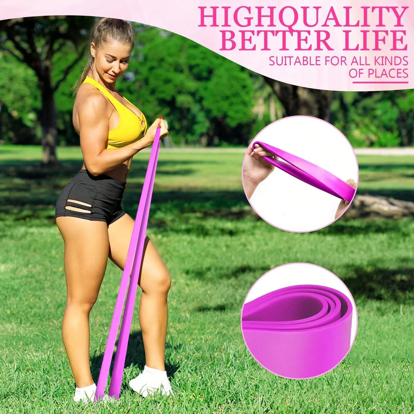 Yoga Stackable Resistance Loop Bands
