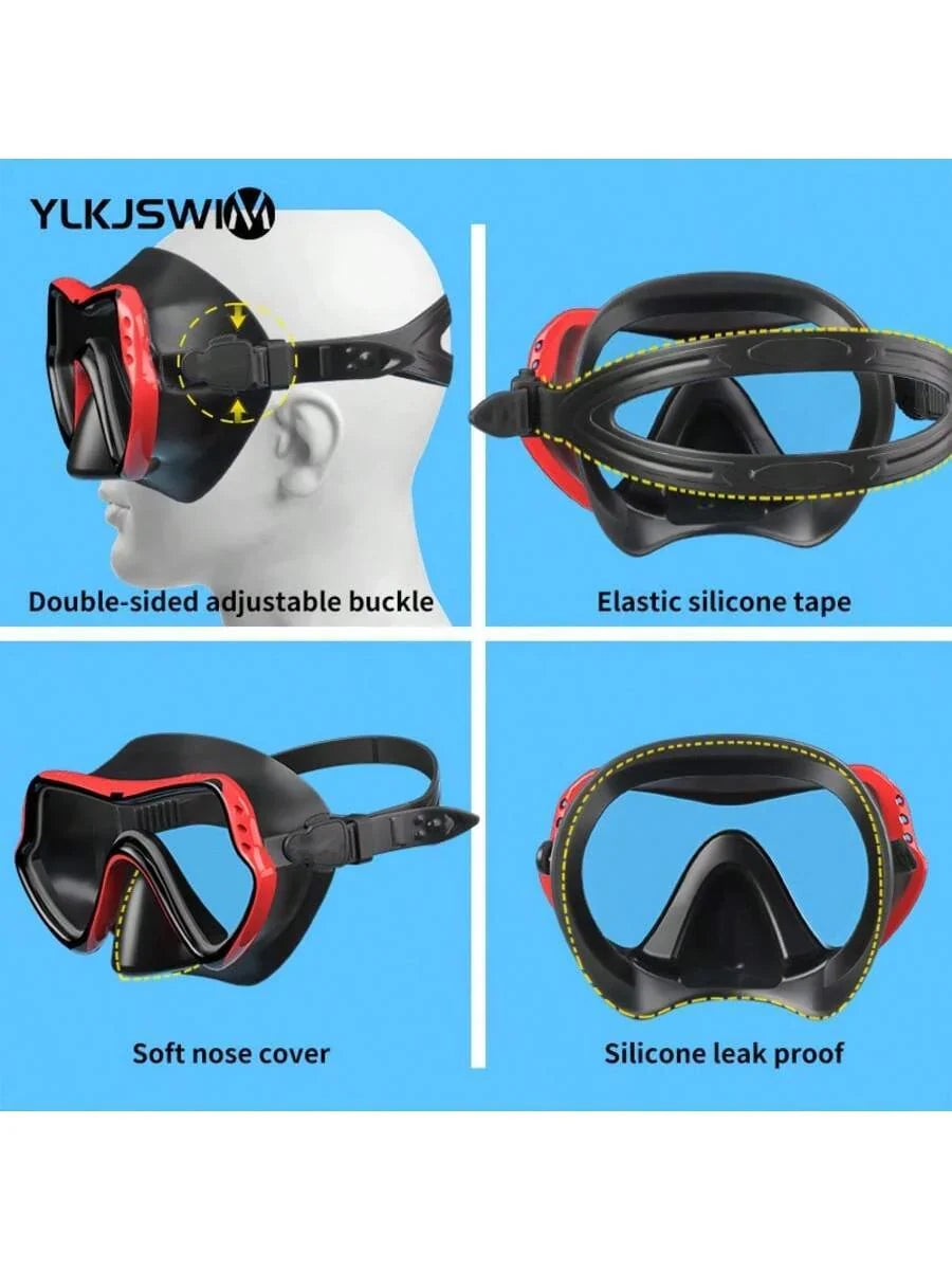 1set Adult Snorkeling Gear, Including Snorkel Mask