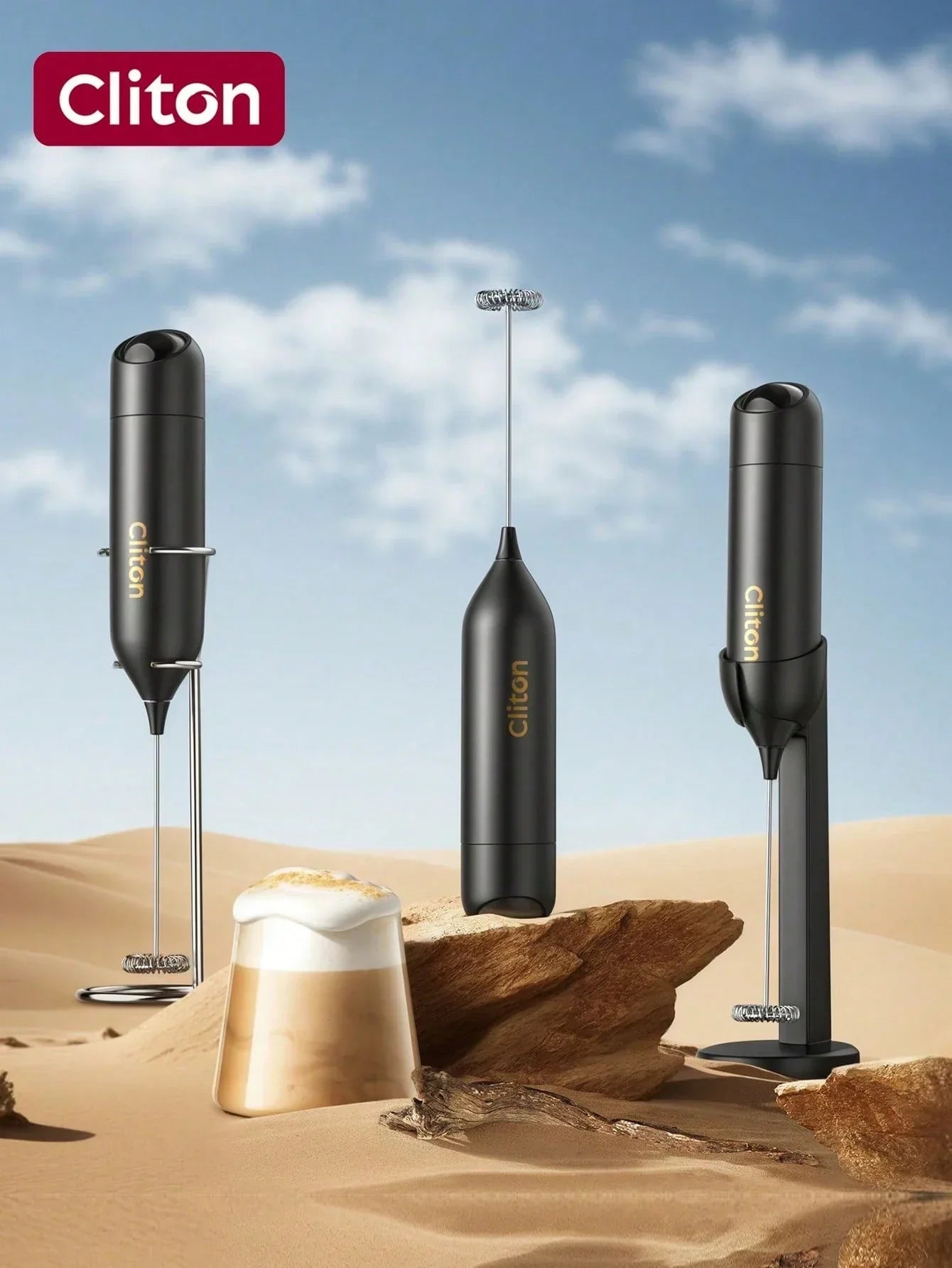 CLITON Battery Milk Frother