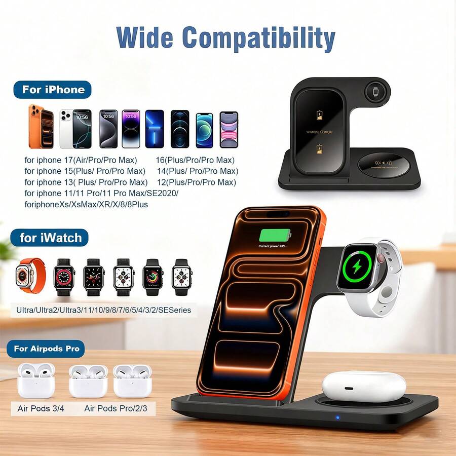 Wireless Charger Station For Multiple Devices