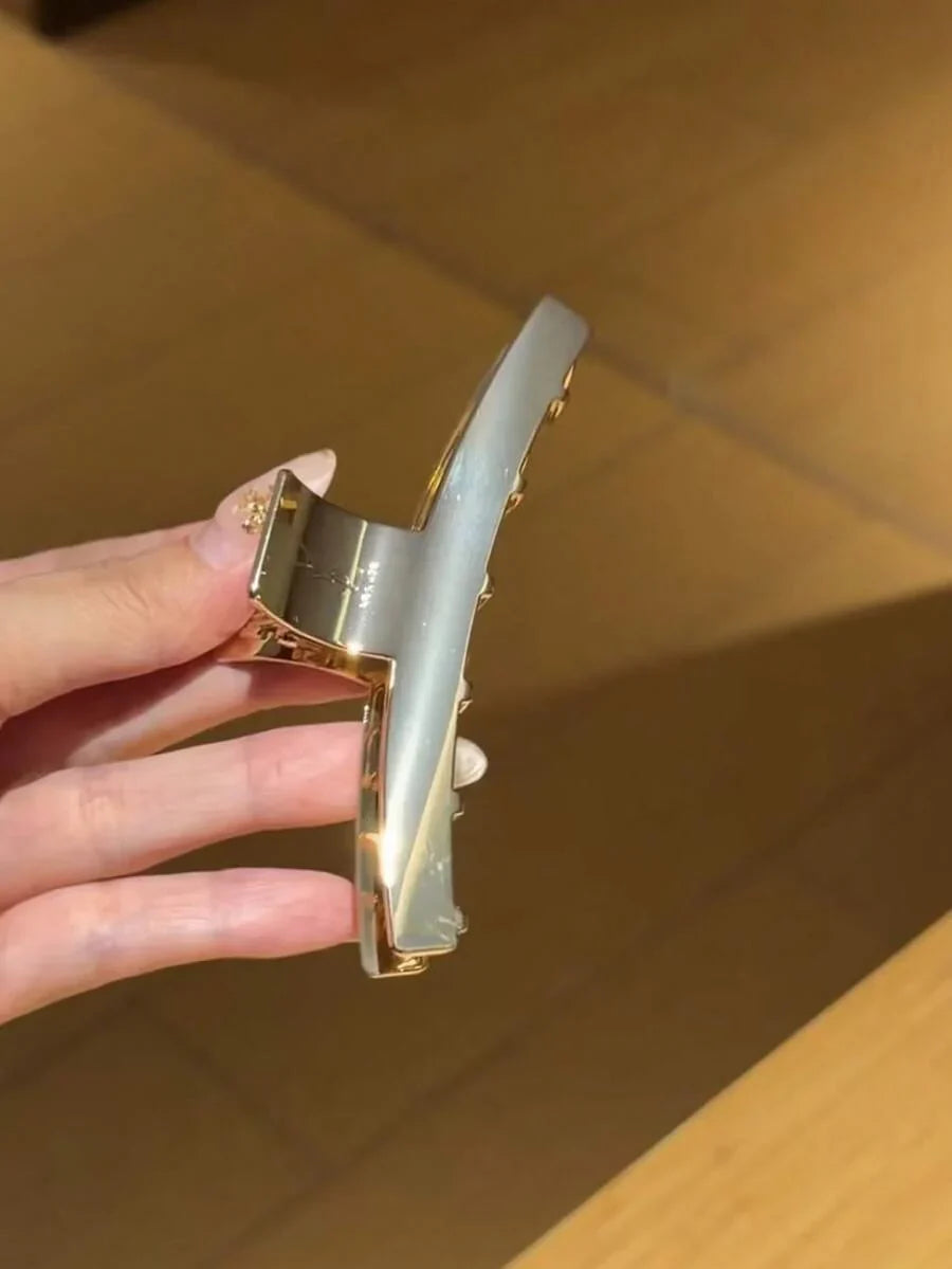 YSL Metallic Gold Hair Clip