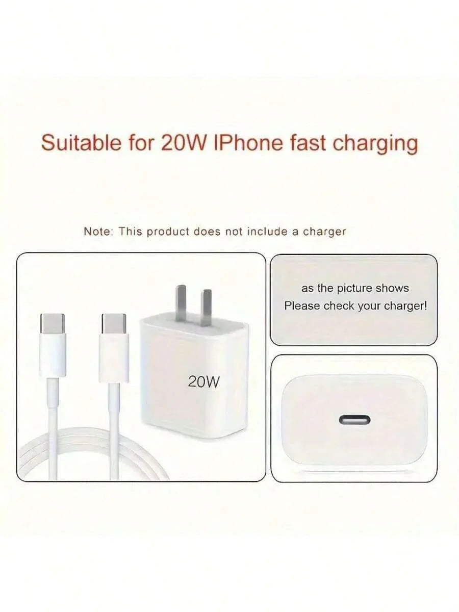 Pearl Design Charger Set, Includes Charging Cable Protector