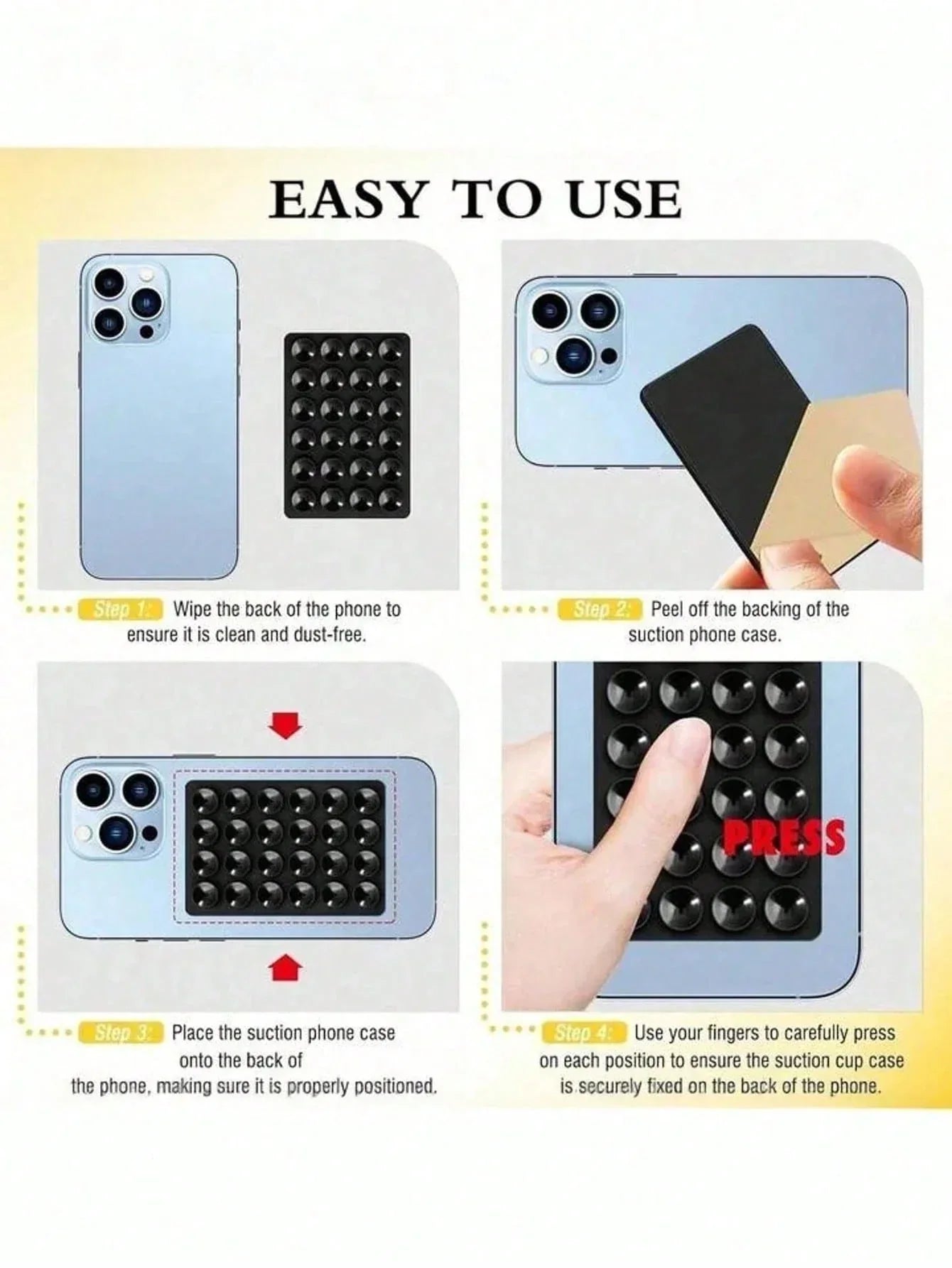 Silicone Suction Phone Grip Mount