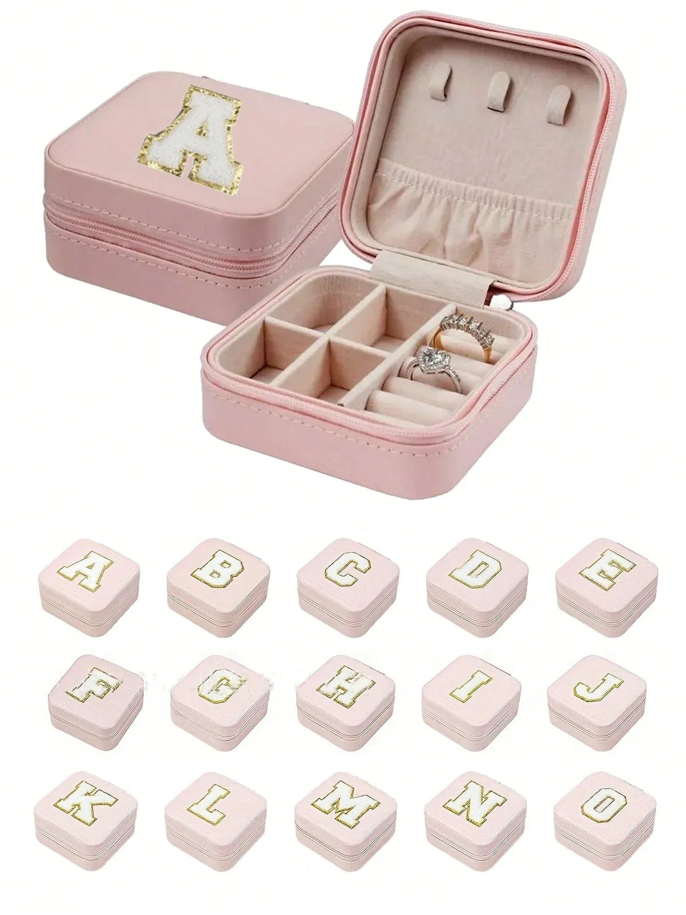 Personalized A-Z Travel Jewelry Box