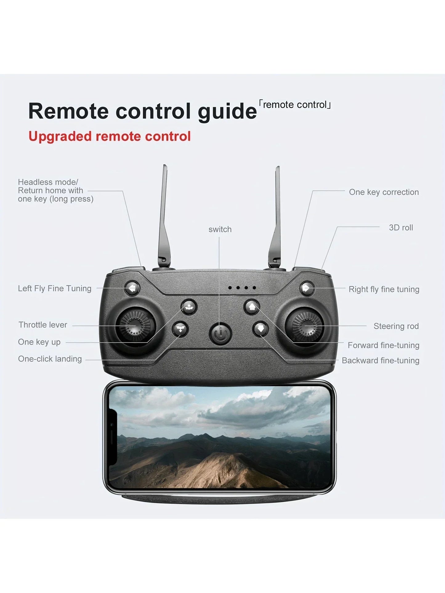 E99 Foldable Obstacle Avoidance Drone
