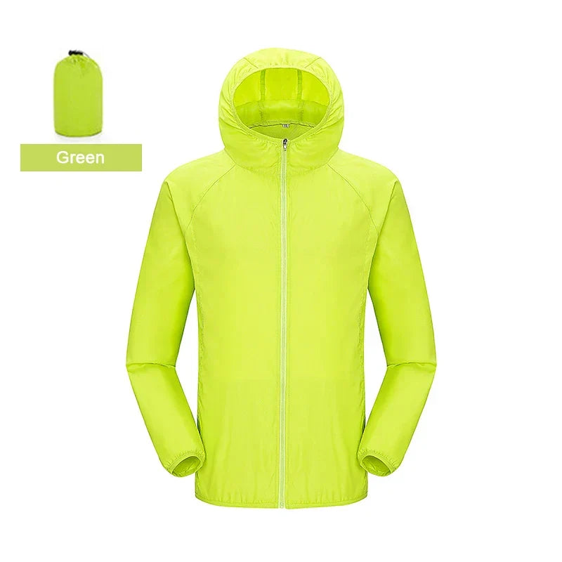 LNGXO Unisex Waterproof Windbreaker
