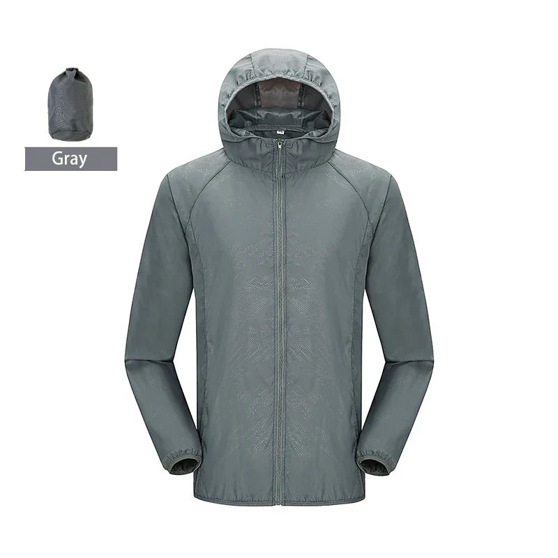 LNGXO Unisex Waterproof Windbreaker