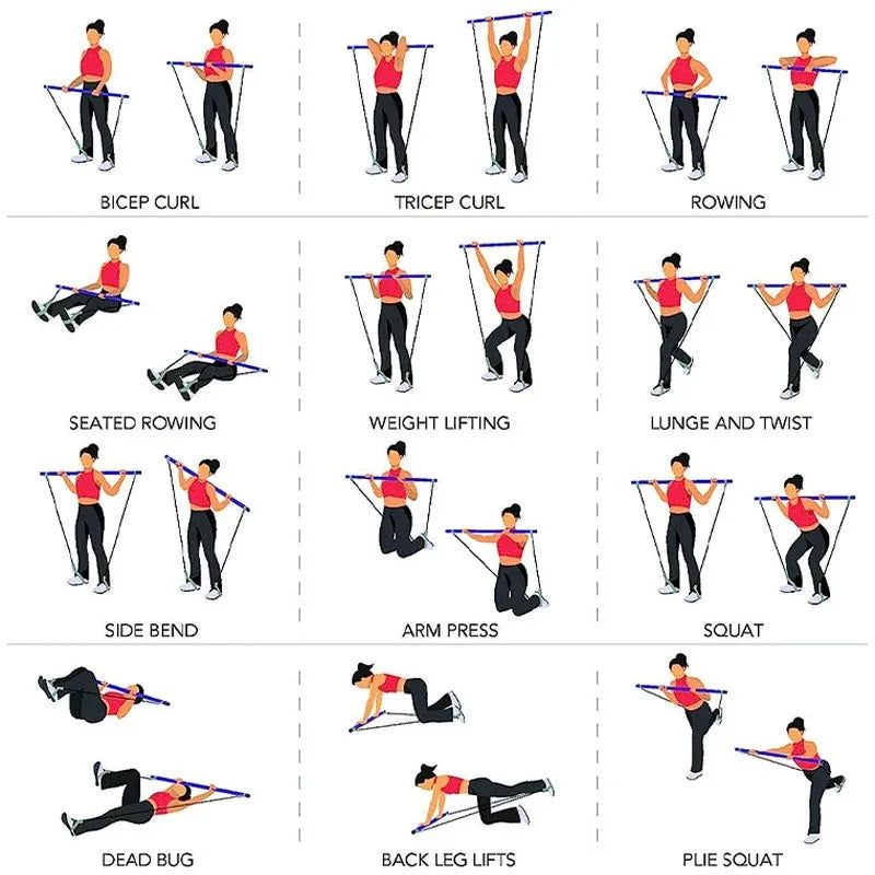 Multifunctional Pilates Fitness Bar