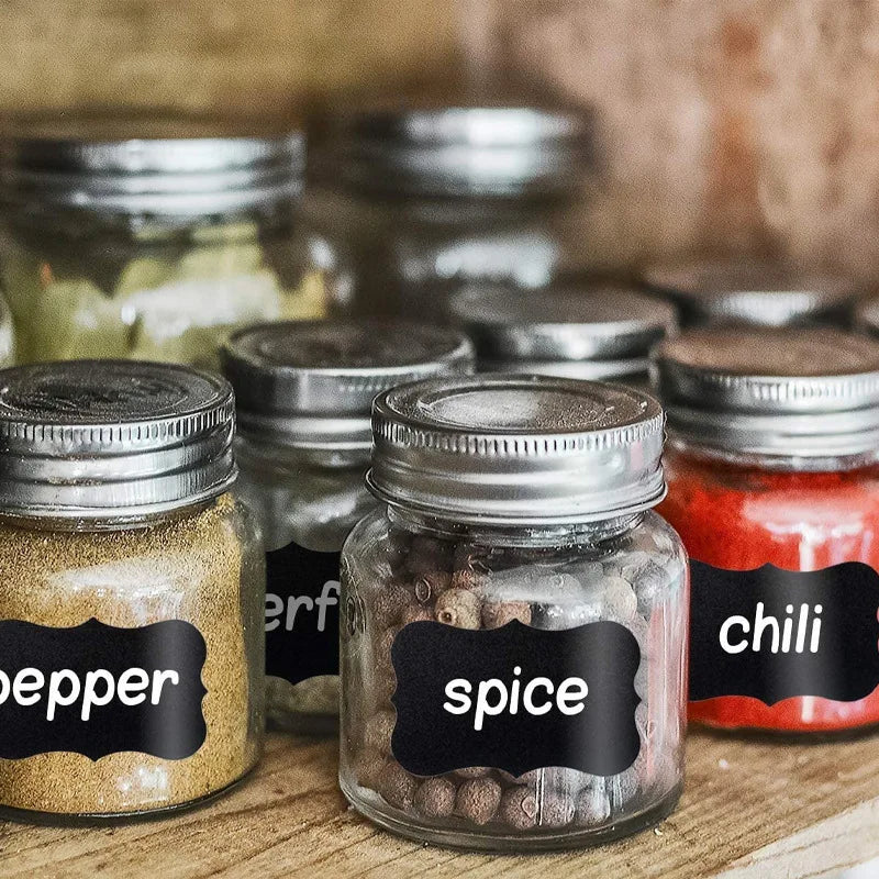 Removable Chalkboard Label Stickers Set