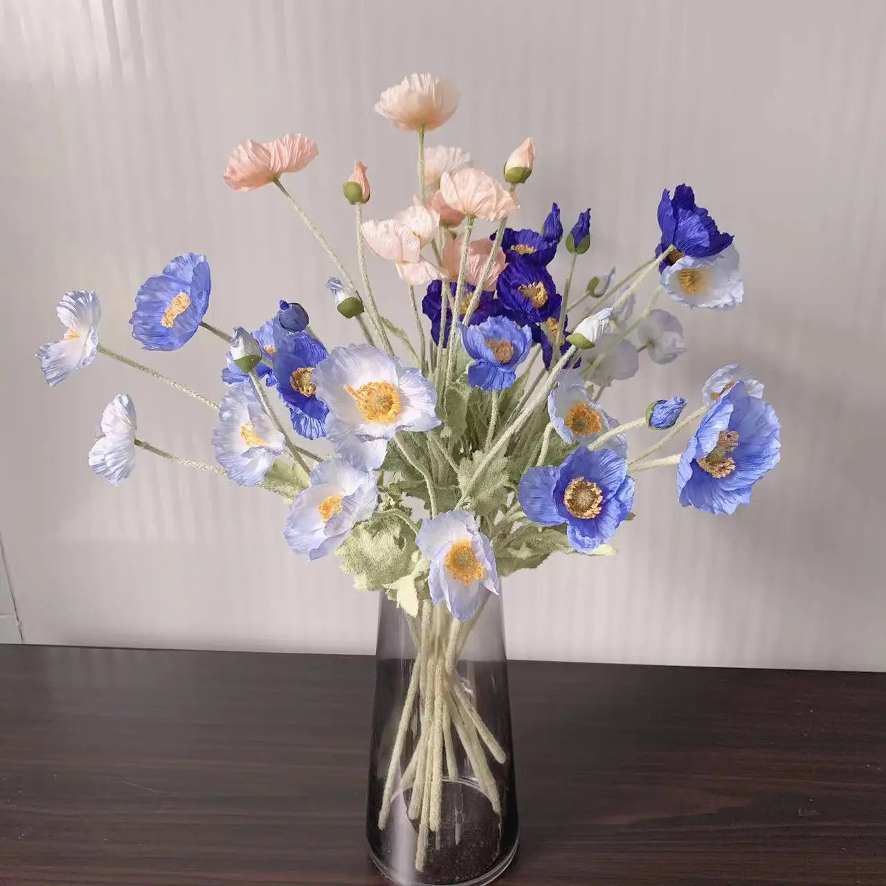 Silk Poppy Flower Stem