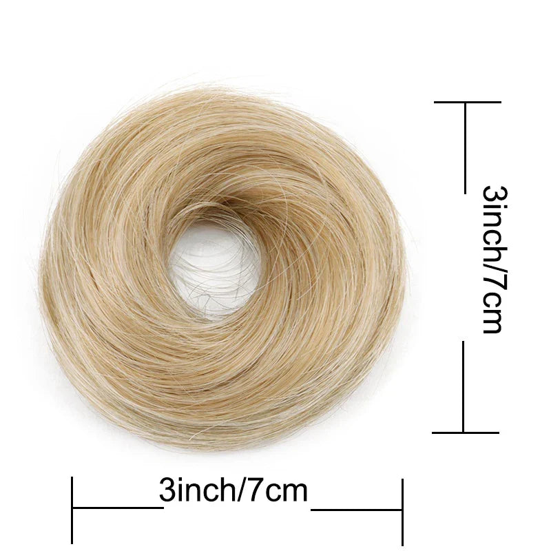 WIGSIN Synthetic Messy Dount Hair Buns Updo Chignon With Elastic Hair Exension for Women Daily Lazy Hair Accessories