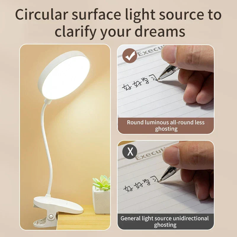RUDECK USB Rechargeable LED Desk Lamp