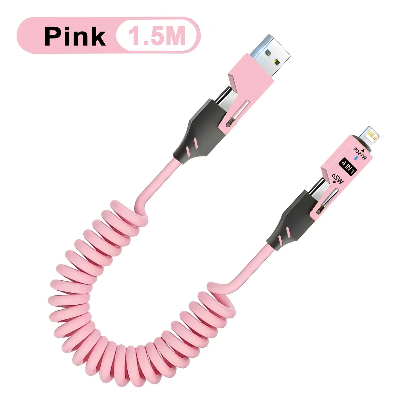 Zinc Alloy 4-in-1 USB-C Cable