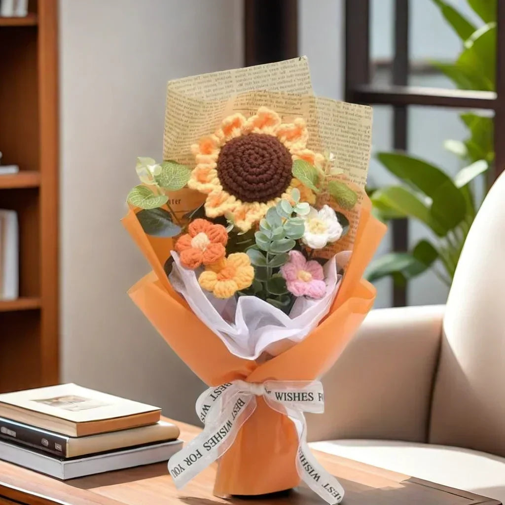 Handmade Crochet Flower Bouquet