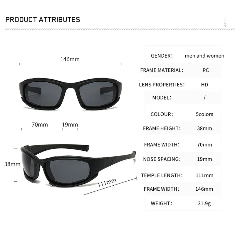 Black Silver Cycling Sports Sunglasses