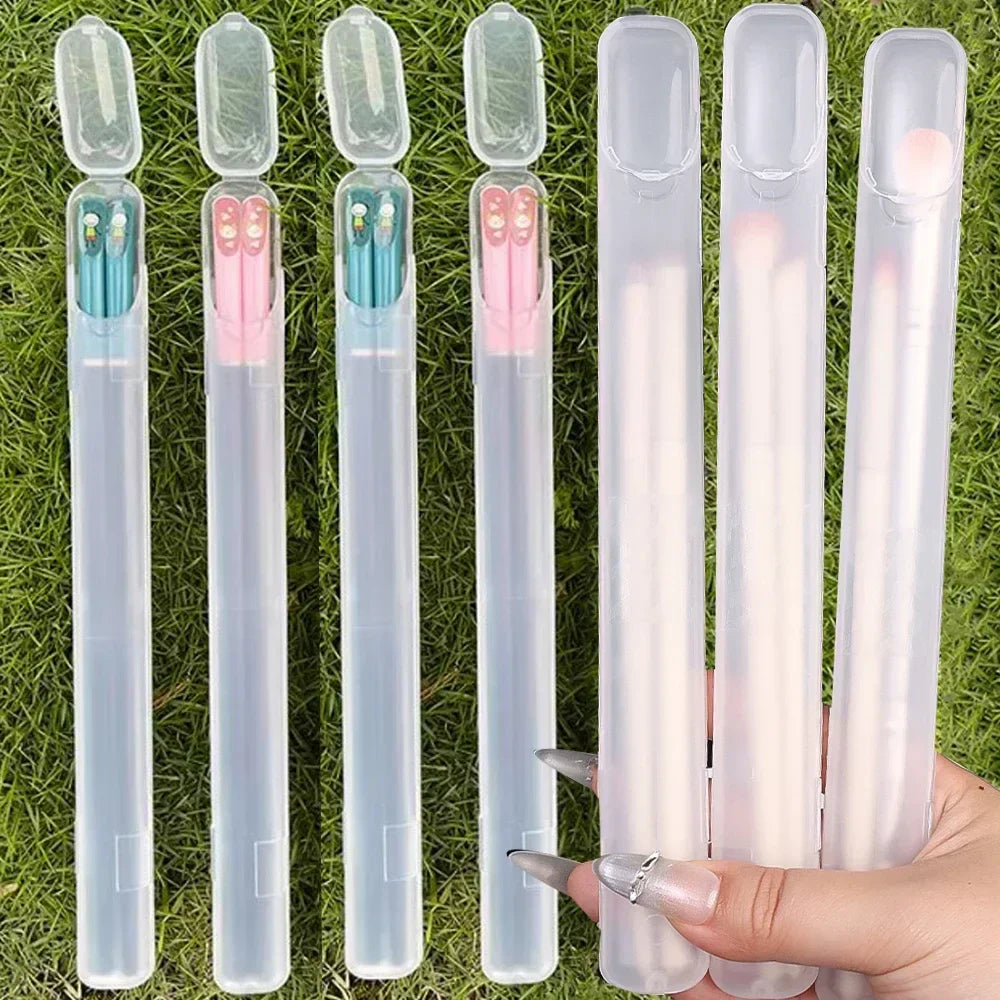 Portable Transparent Brush Storage Set