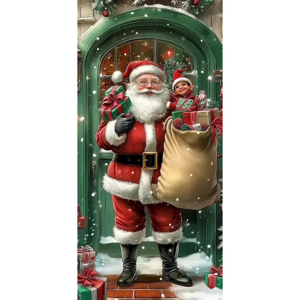 Santa Claus Christmas Door Cover