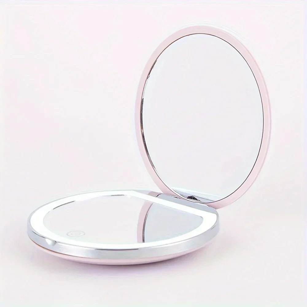 Portable LED Folding Travel Mirror