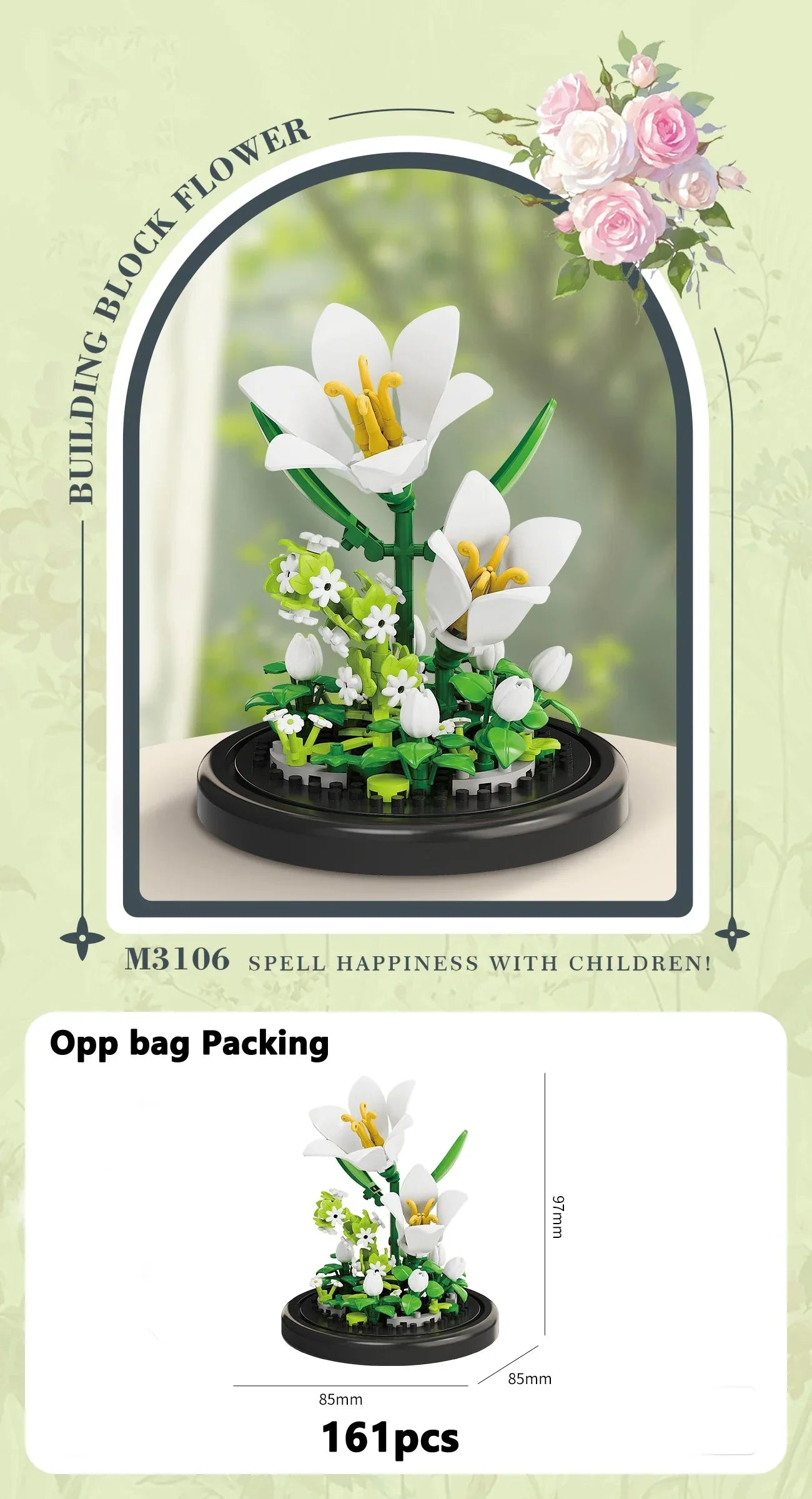 Eternal Flower Building Block Set