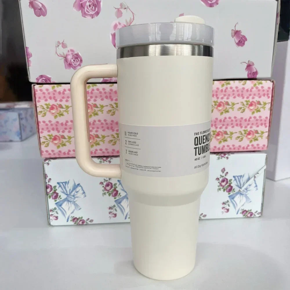 Stanley Style Flat Bottom Tumbler
