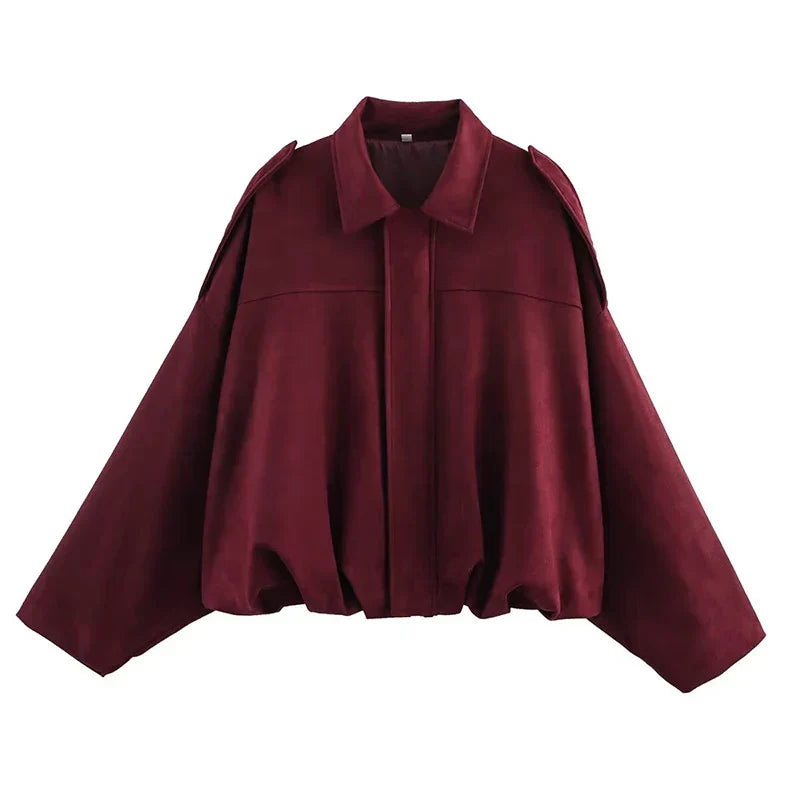 Women's Vintage Bomber Jacket Coat