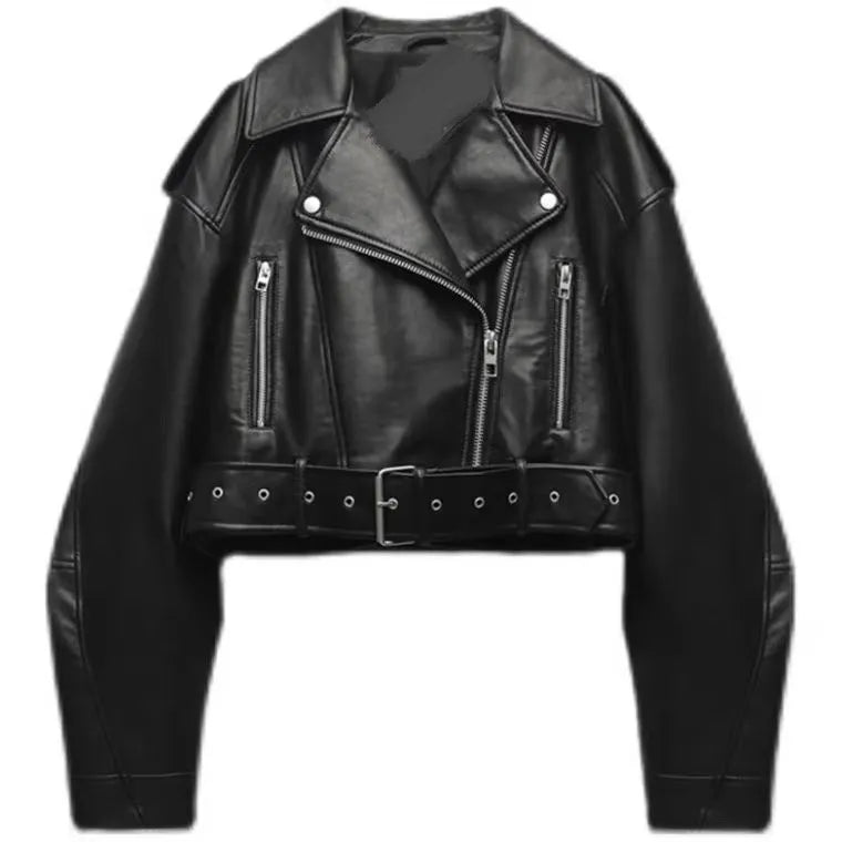 Vintage Oversized Faux Leather Jacket