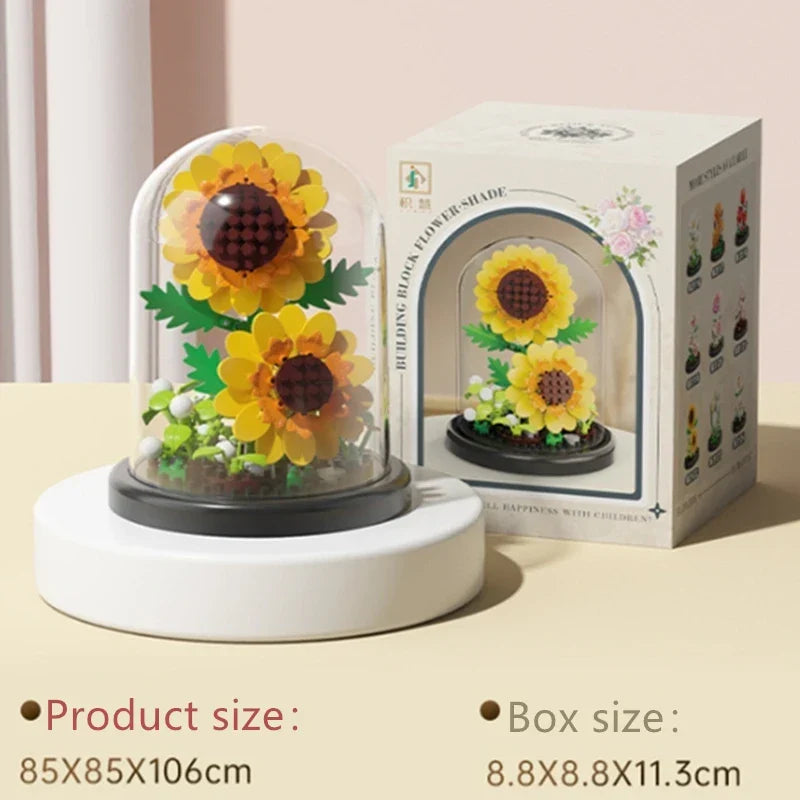 DIY Flower Building Block Kit