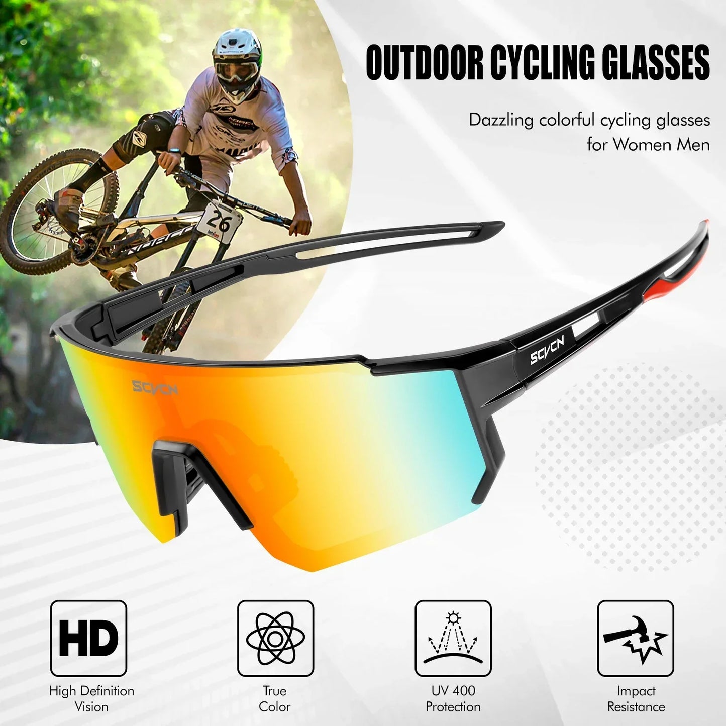SCVCN Outdoor UV400 Cycling Sunglasses