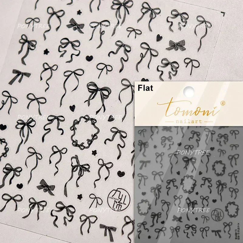 Bowknot 3D Nail Art Stickers