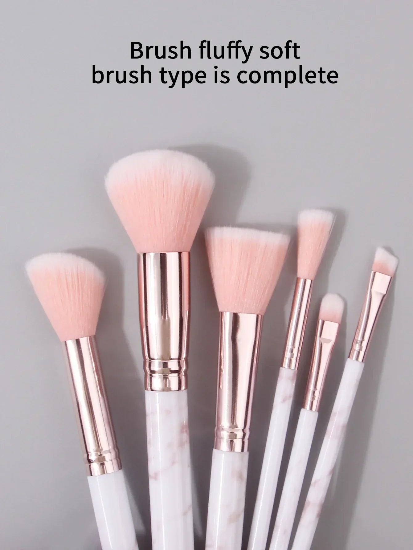 12PCS Pink Marble Beauty Set