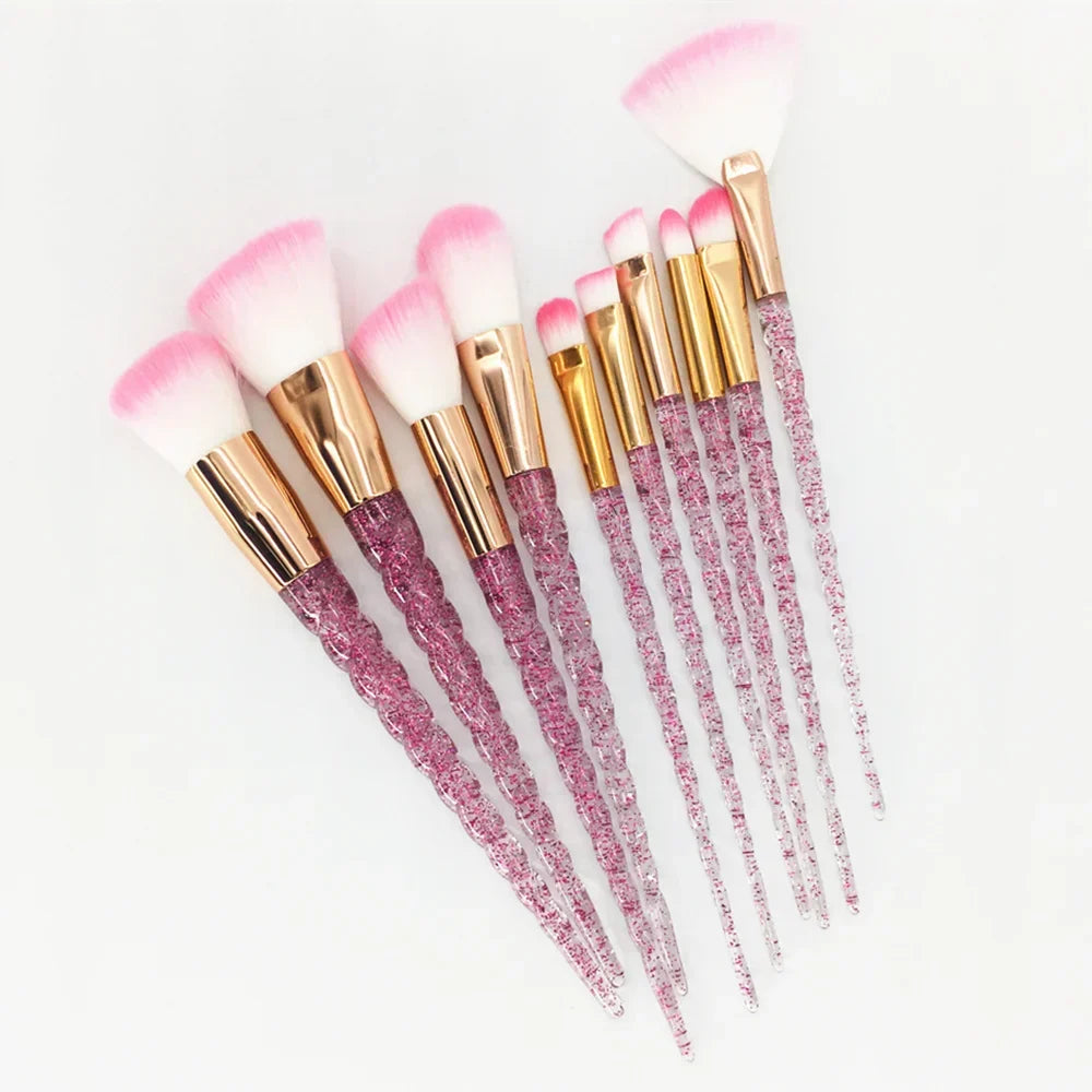 10PCS Unicorn Diamond Brush Set