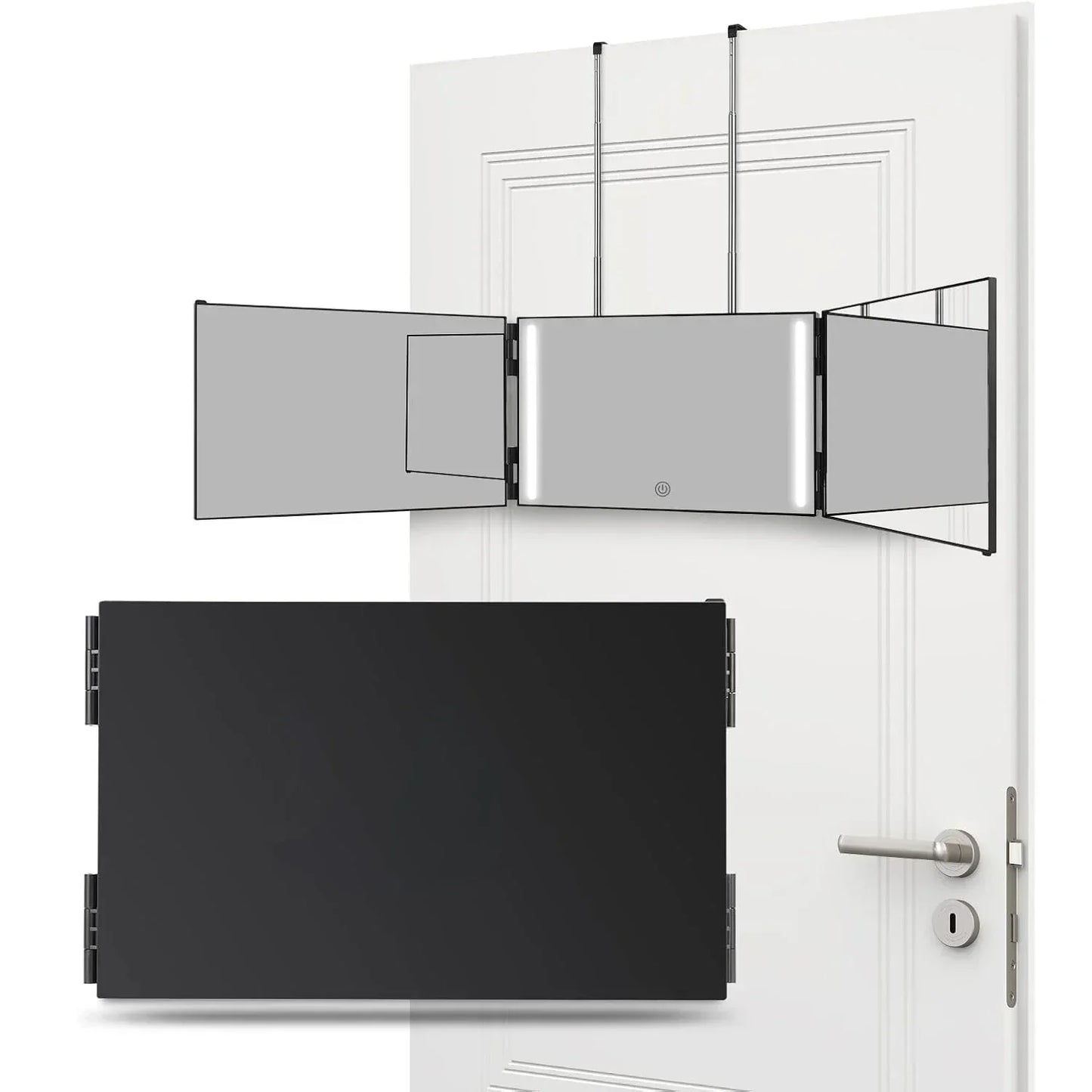 LED 3-Way Self Haircut Mirror