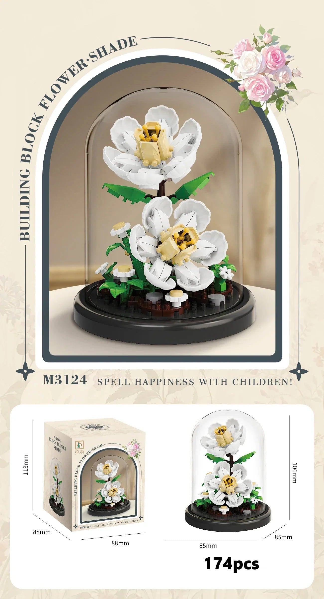 Eternal Flower Building Block Set
