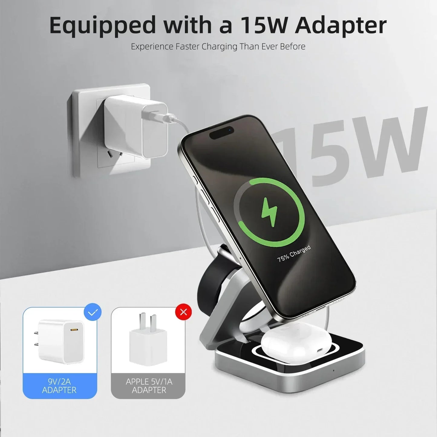 VBNM 3-in-1 Travel Charging Station
