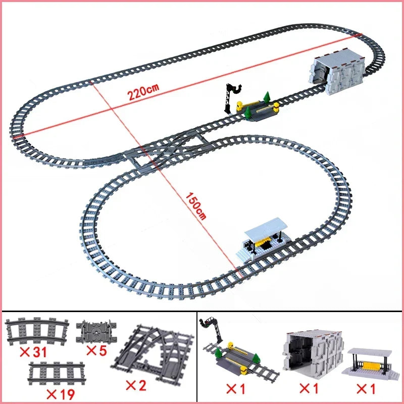 City Train Station Building Blocks