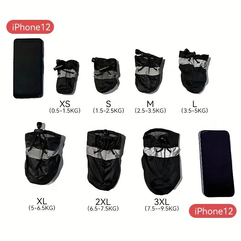 Water-Resistant Dog Shoes Set