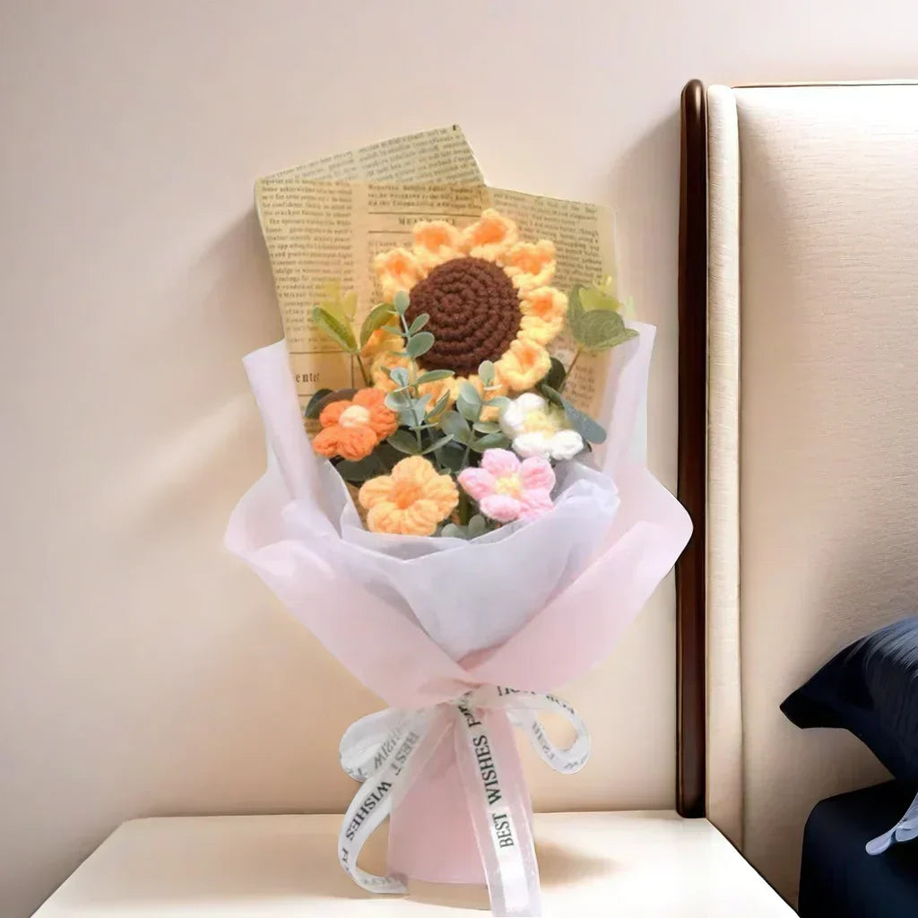 Handmade Crochet Flower Bouquet