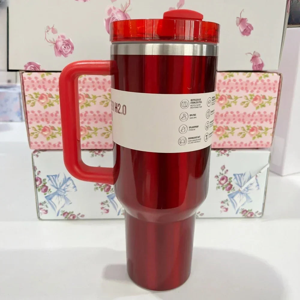 Stanley Style Flat Bottom Tumbler