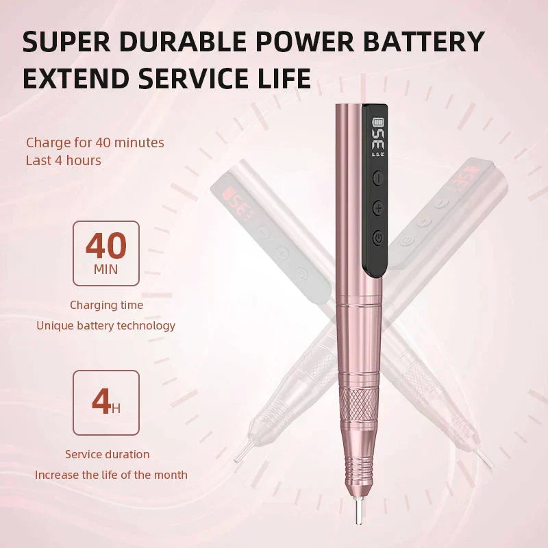 Cordless Rechargeable Nail Drill Machine