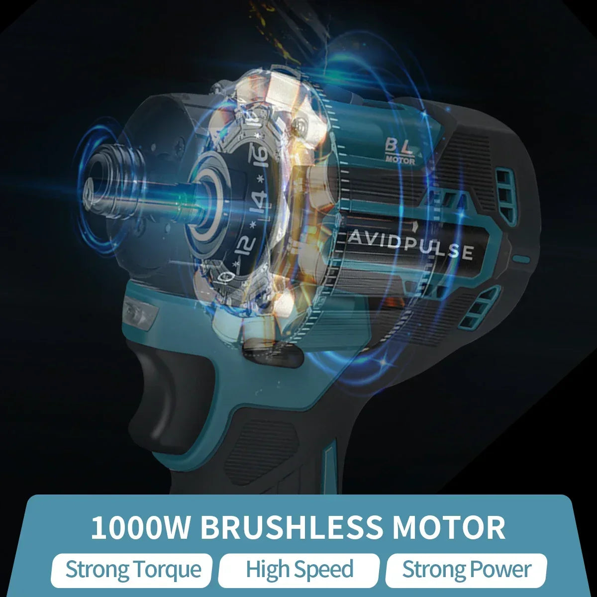AvidPulse Brushless Cordless Electric Drill