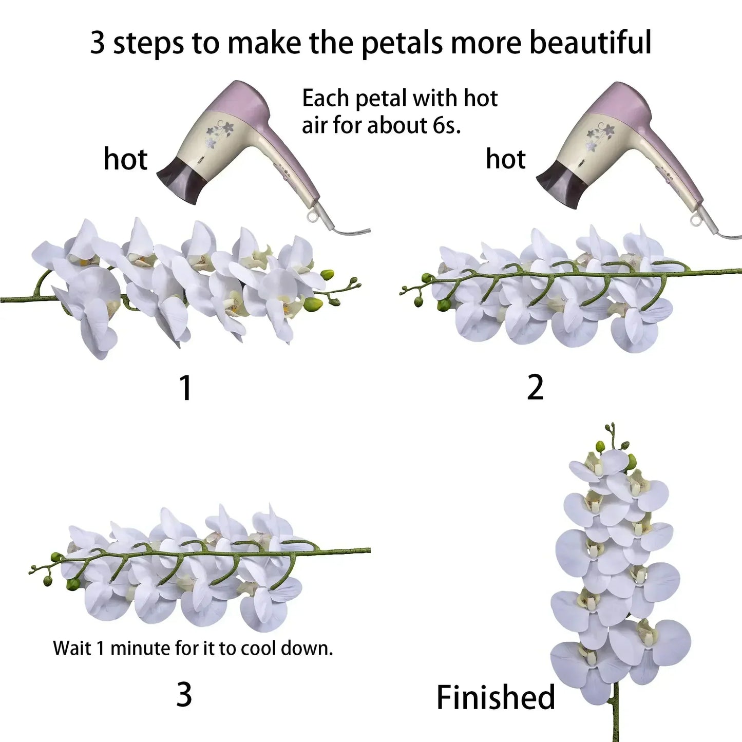 Artificial Orchid Flower Stems